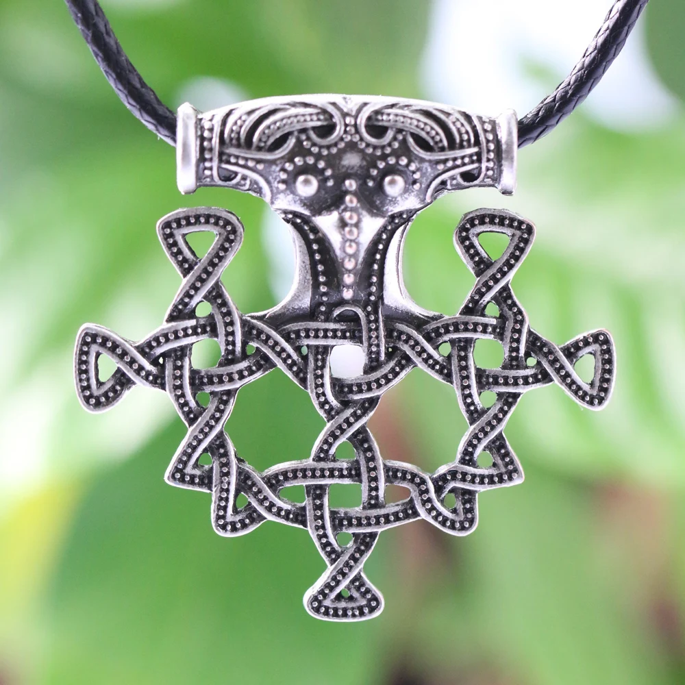 Ожерелье амулет LANGHONGNorse скандинавский кулон в виде молота Тора|necklace test|necklace jewelry