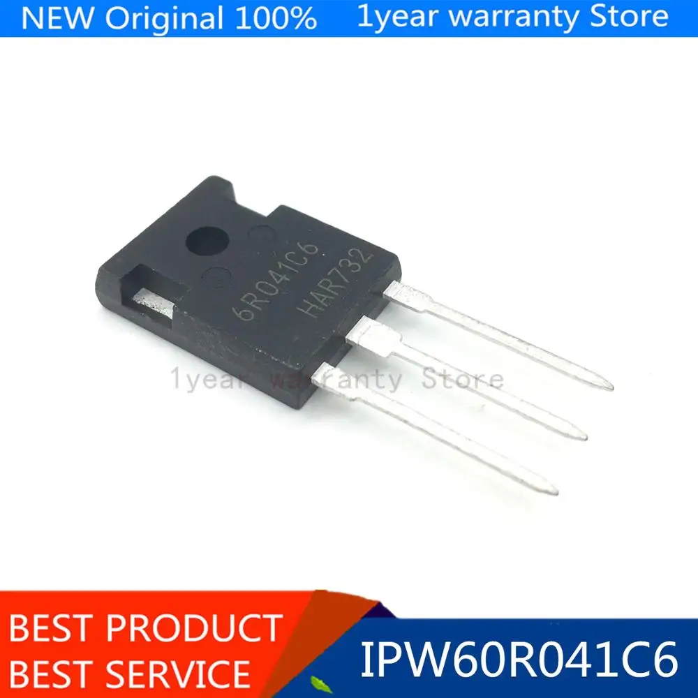 

10Pcs IPW60R041C6 60R041C6 6R041C6 6R041 TO-247 77.5A 600V Power MOSFET transistor