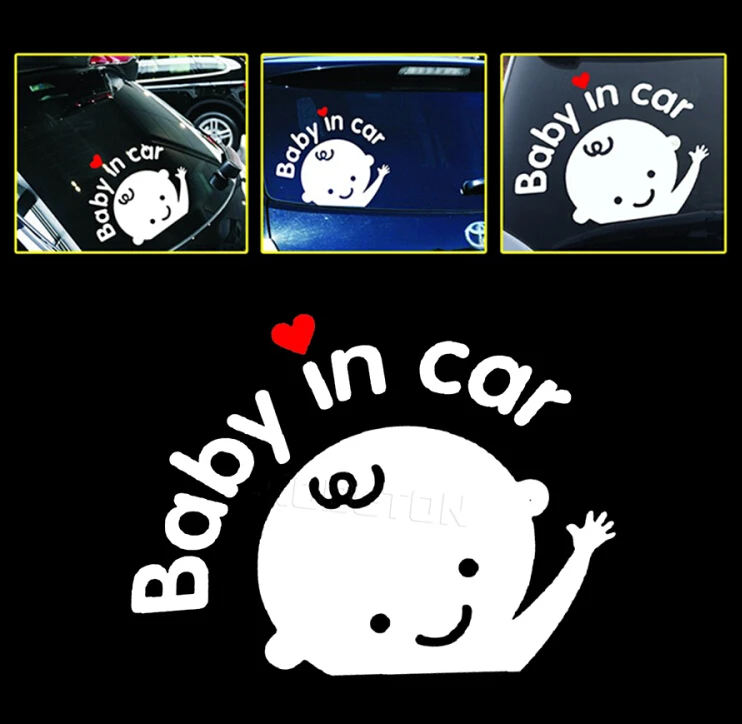 Очень милые наклейки для автомобиля с объемными рисунками из мультфильмов