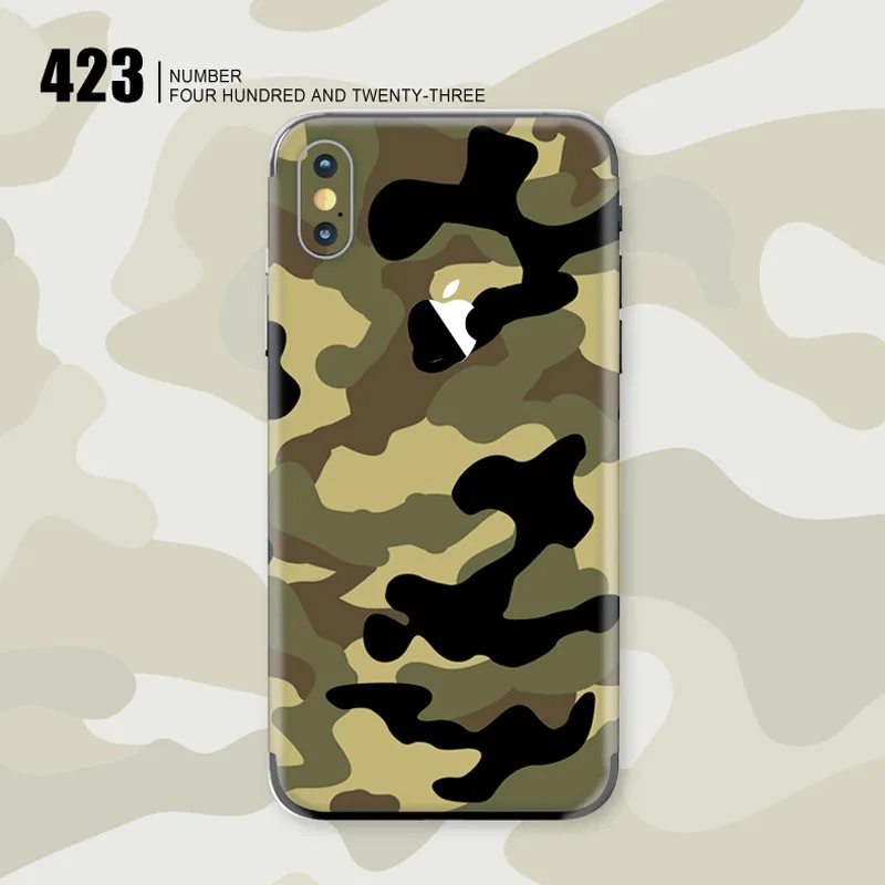 Новые крутые наклейки для iphone 6, защитная пленка на заднюю панель, наклейки для iphone 6 S, цветной задний пленочный Пастер, камуфляжная серия