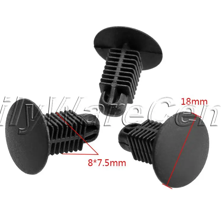 50 шт. автомобильные пластиковые заклепки для крыла 8x7 5 мм|fender clip|fastener rivetrivet fastener |