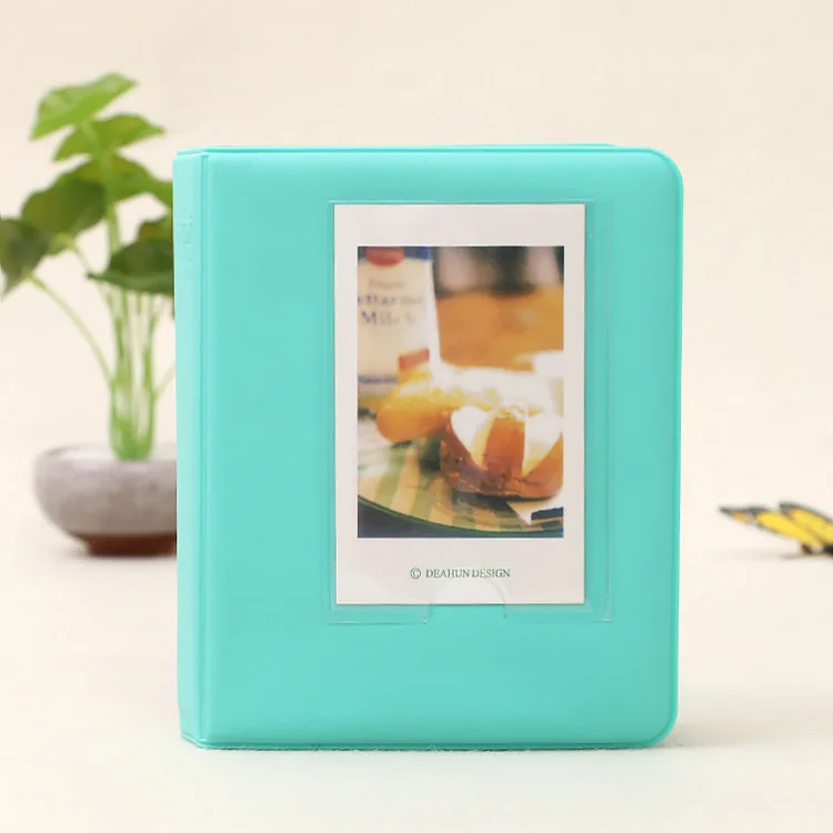 Конфетный цвет 64 кармана 3 дюйма фото бумага книга альбом Fujifilm Instax фильмы мгновенный мини 9 8 7s 70 25 90 кредитное имя держатель для карт - Цвет: B