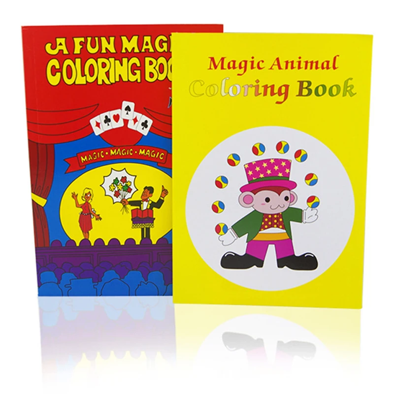 A Fun Magic Coloring Book Medium (20.2*13.5*0.7cm) Magic Tricks Fun Close Up Magia Mentalism Illusion Gimmick Props Classic Toys