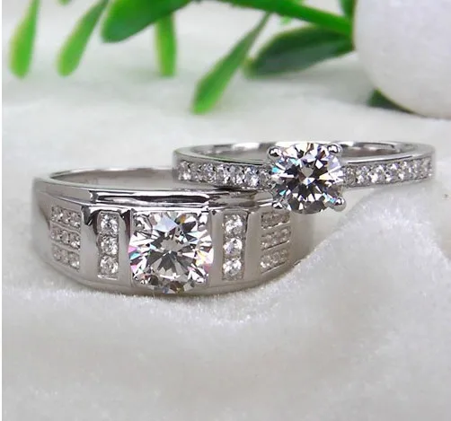 Любовь отпечаток 1.45Ct классические ювелирные изделия из стерлингового серебра 925