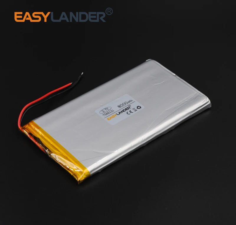 3 7 V 8000mAh 7566121 перезаряжаемый литий полимерный ионный аккумулятор для планшета