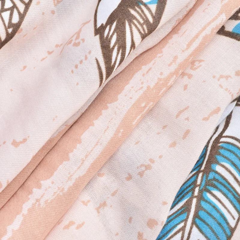 Новинка 2019 женская мода Африканский этнический шарф-шаль из вискозы с перьями