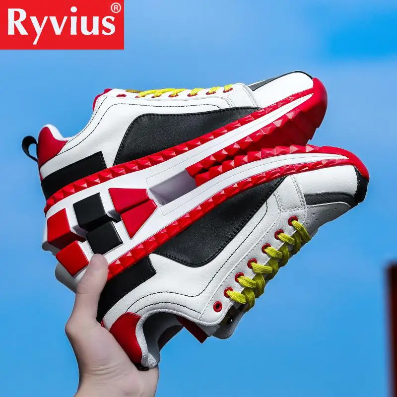 Ryvius 2019 Мужская Новая обувь для бега Pu Face модная удобная дышащая Спортивная