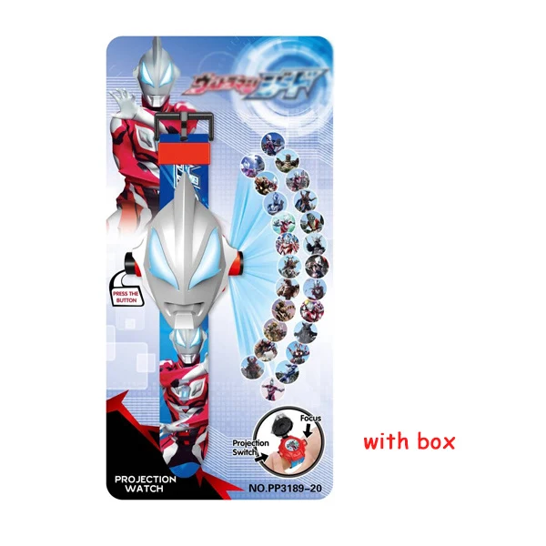 24 AT with box Детские часы с человеком-пауком, железом, детские часы с 3D проекцией, мультяшным рисунком, часы для девочек, детские цифровые наручные часы для мальчиков, Relogio Masculino - Цвет: 24 AT with box