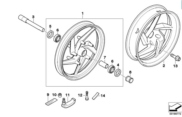 Датчик давления в шинах Schrader TPMS для мотоциклов BMW R1200GS F650GS R1200RT 7694420 36237694420 433 МГц |