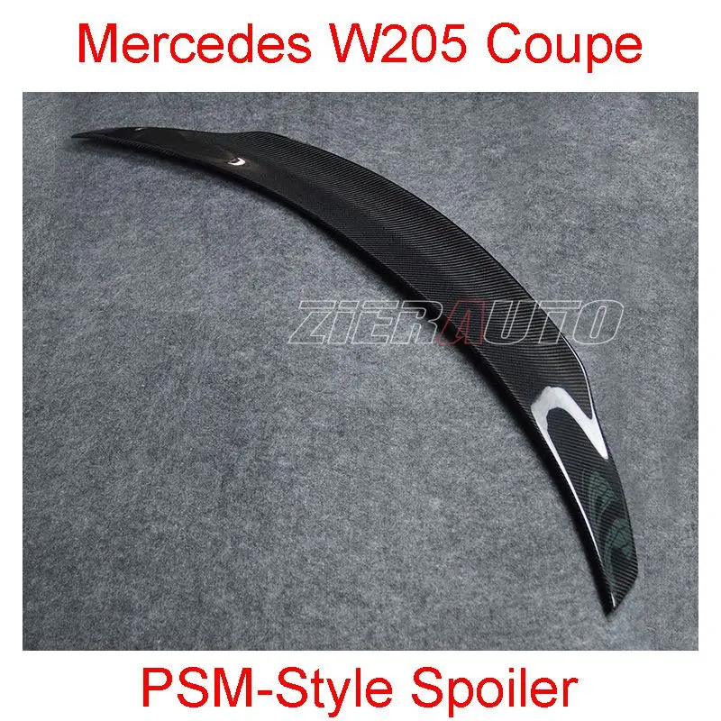 Спойлер из углеродного волокна для Mercedes W205 Coupe C63 AMG PSM Style Benz C Class 2015 2017Carbon Styling Wing Body