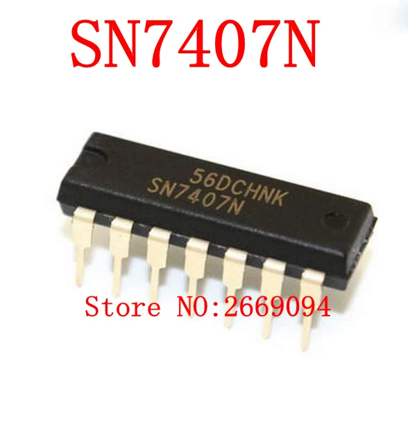 

50 шт./100 шт. SN7407N DM7407N HD7407P SN7407 7407P 7407N 7407 новый оригинальный подлинный встроенный DIP14