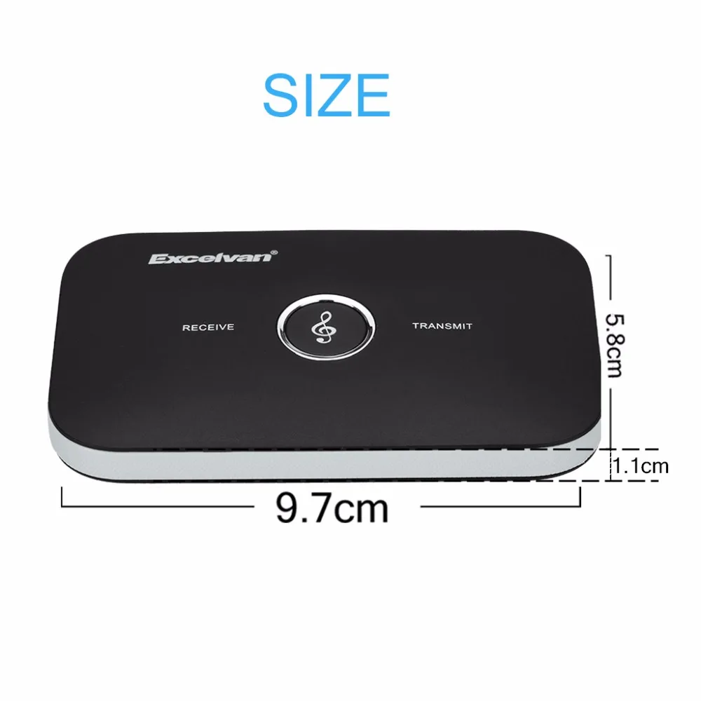 Excelvan Bluetooth передатчик и приемник 2 в 1 HIFI беспроводной аудио плеер 3 5 мм Aux
