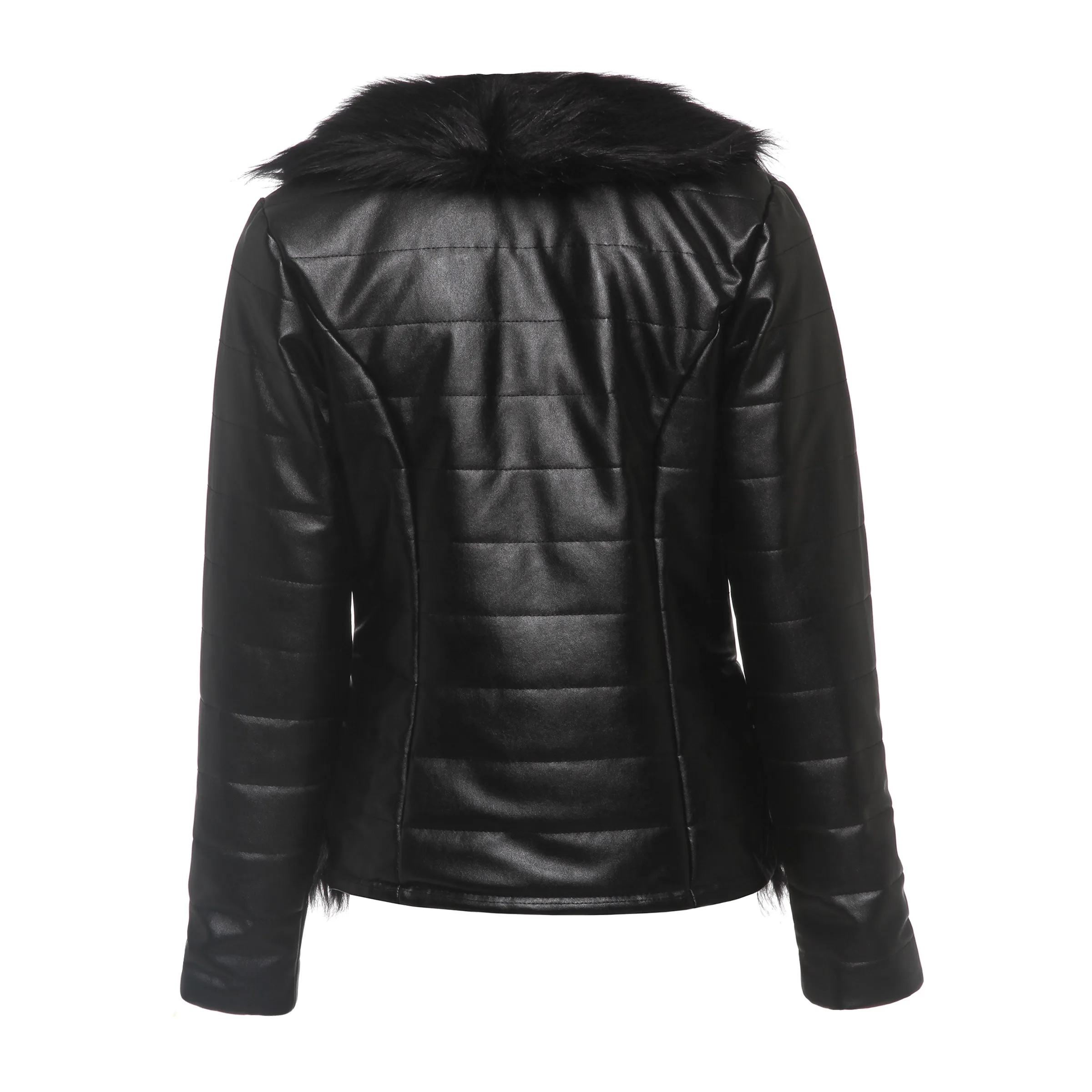 Faux Leather Jacket Female Women Winter Coat Thickening Cotton Womens Outwear 2018 | Женская одежда