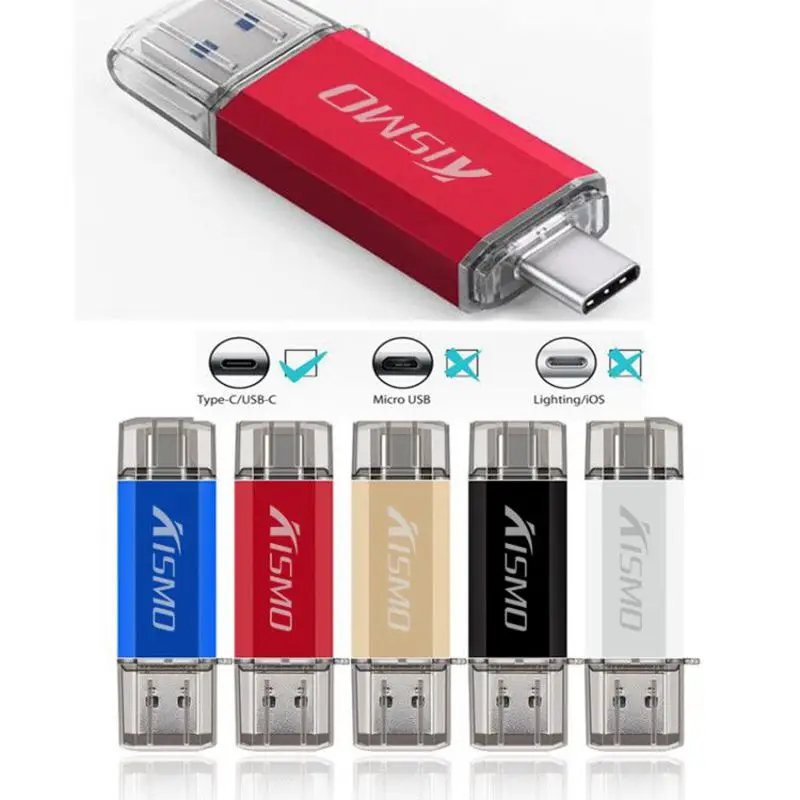 Флэш накопитель Kismo USB 3 0 Type c 8 ГБ 16 32 64 карта памяти type C Флешка для Samsung S8 S9 huawei p10 20|USB