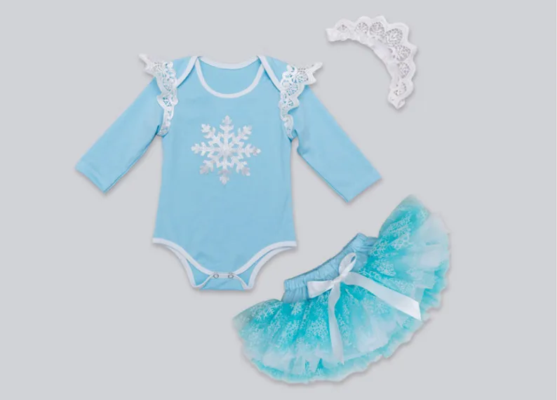 3 шт. Детские хлопковые комбинезоны с кружевом и короной | Мать ребенок