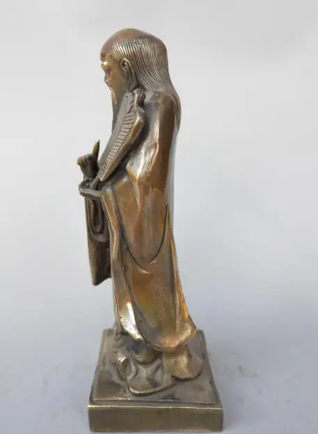 Китайская статуя основателя из чистой латуни Taoist history laozi | Дом и сад