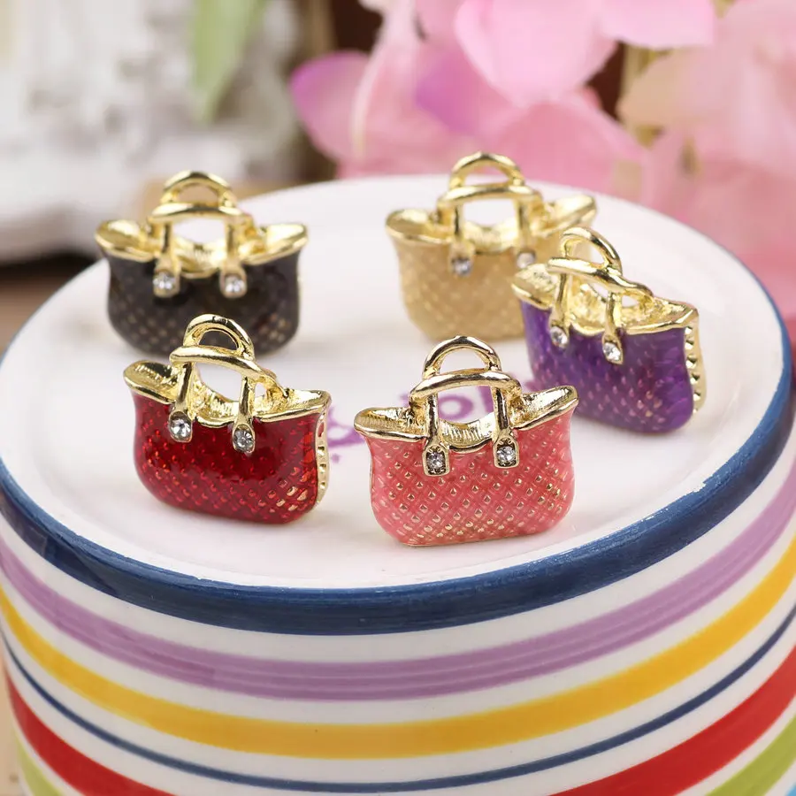 Мини заказ 20 шт капли масла модные женские сумки масло падение браслет амулеты