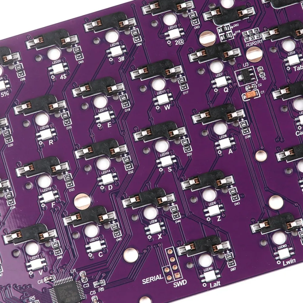 [В наличии] DZ60 RGB Горячая замена PCB поддержка только один макет для