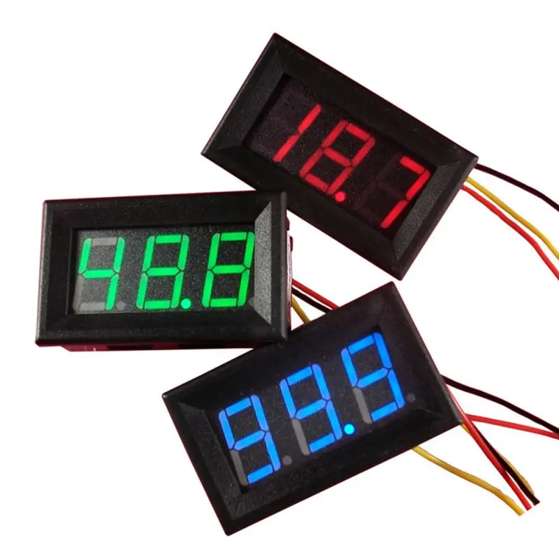 Цифровой вольтметр 2 провода 0 56 дюйма 4 5 30 в|led voltmeter|digital voltmeterpanel meter |