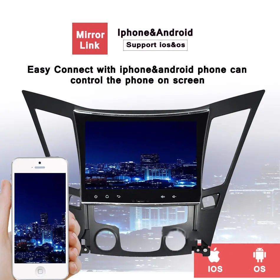 1080P android 10 0 автомобильный DVD плеер радио головное устройство стерео для Hyundai Sonata