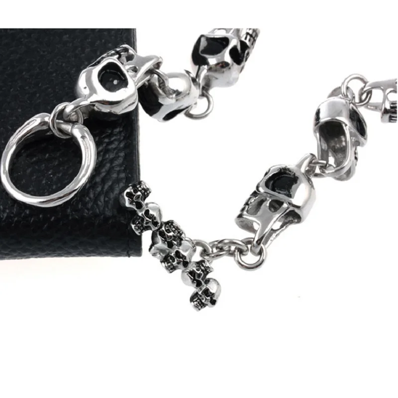 

Punk titanium steel, stainless steel male money domineering tide exaggerated skull necklace