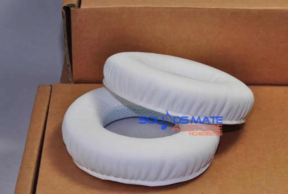 Мягкие толстые белые подушечки из натуральной кожи поролоновые амбушюры для JBL