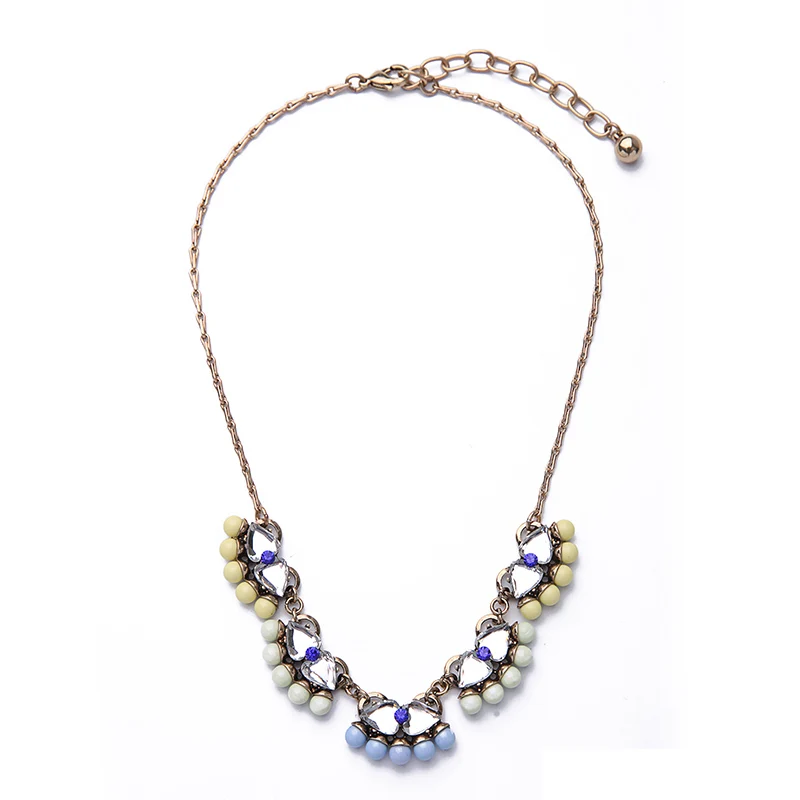 Оптовая цена новый дизайн акриловое ожерелье для женщин современные украшения