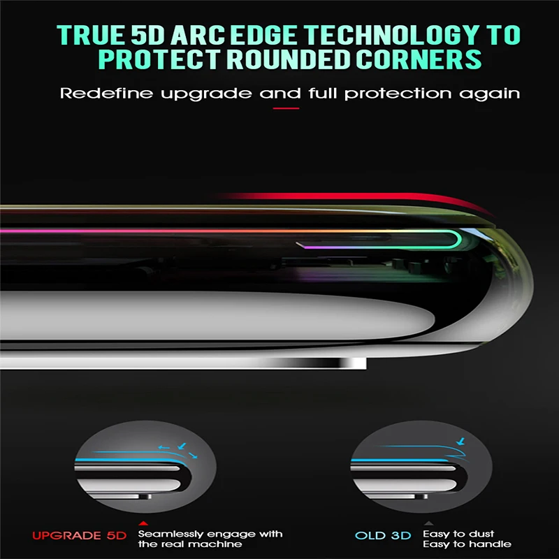 Закаленное стекло 5D с полным покрытием для Huawei Honor 10 8 9 Lite Защитное экрана P20 Mate10 pro