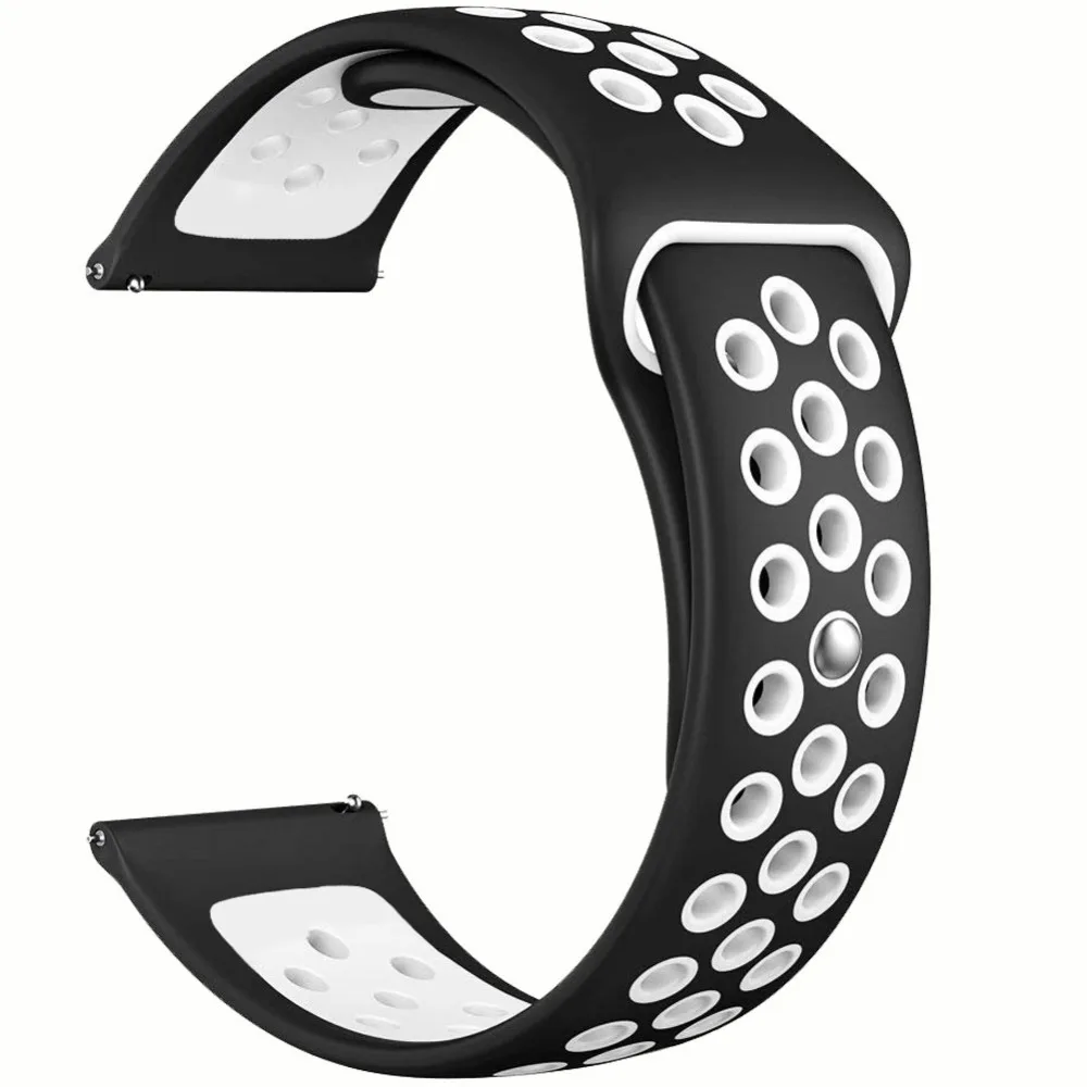 Дышащий двухцветный ремешок для часов Fitbit Versa Smart Watch силиконовый регулируемый