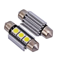 Free Shipping 1000PCS festoon 3led light C5W 36mm39mm42mm dome light 3SMD 5050 led lights NO OBC ERROR WHTE for Audi BMW