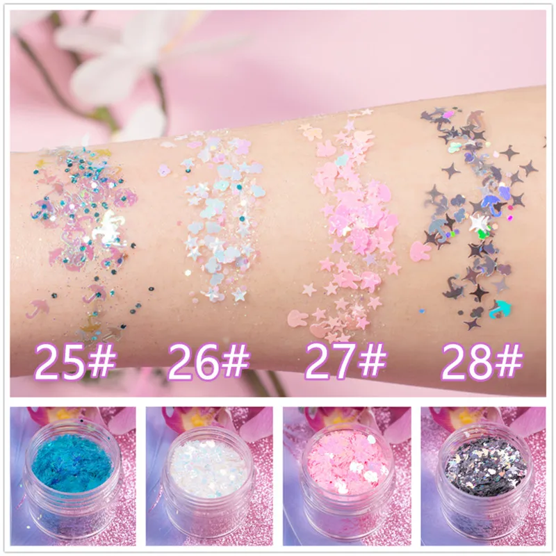 Ultrathin Sequins Nail Glitter Paillettes Irregular Rhinestone Eye Makeup Sequins Laser PET Sequin Nails Art Manicure Material