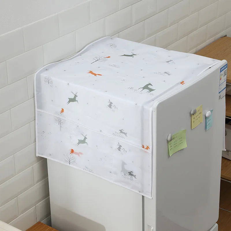 Refrigerator Cover Dust With Storage Bag Household Waterproof For Home Clean Accessories Supplies Products | Дом и сад