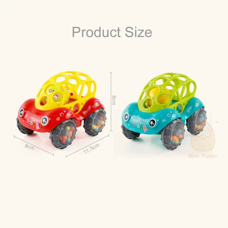 Baby Plastic Non-toxic Colorful Animals Hand Jingle Shaking Bell Car Rattles Toys Music Handbell For Kids Development | Игрушки и хобби