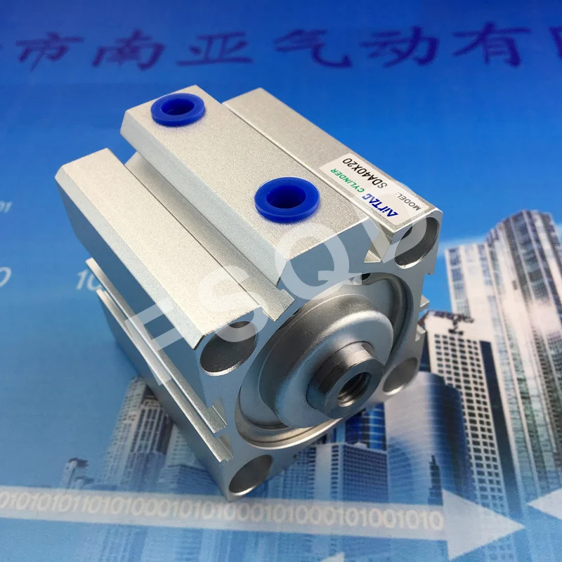 SDA32X5 SDA32X10 SDA32X15 SDA32X20 SDA32X25 Airtac Тонкий пневматический цилиндр, компоненты, внесение изменений в серии
