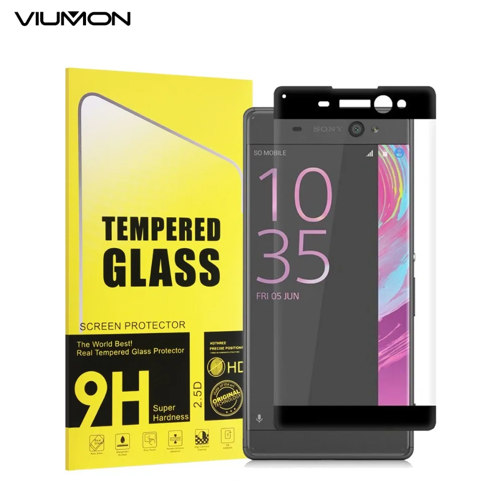 3D изогнутый край Полное закаленное стекло для Sony Xperia XA Защита экрана X