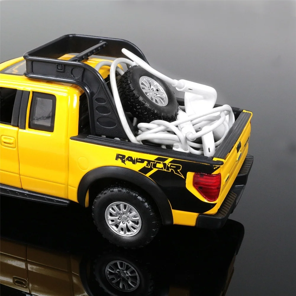 1:32 Изысканная модель игрушек двойные лошади Стайлинг автомобиля Ford F150 Raptor пикапы