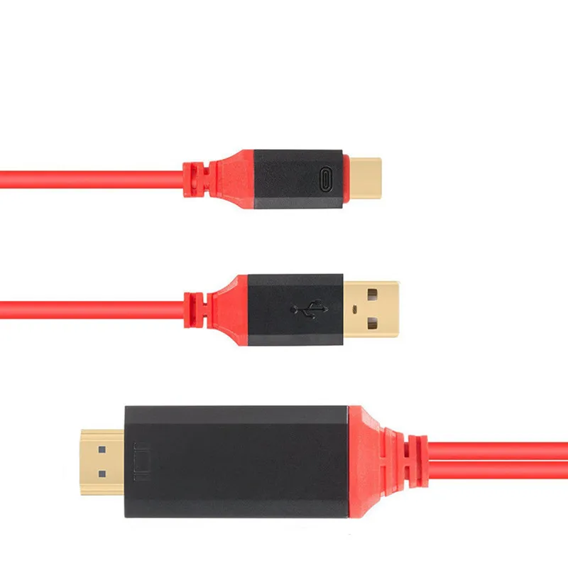 Кабель-преобразователь совместимый с USB Type C на HDMI 2 м | Электроника
