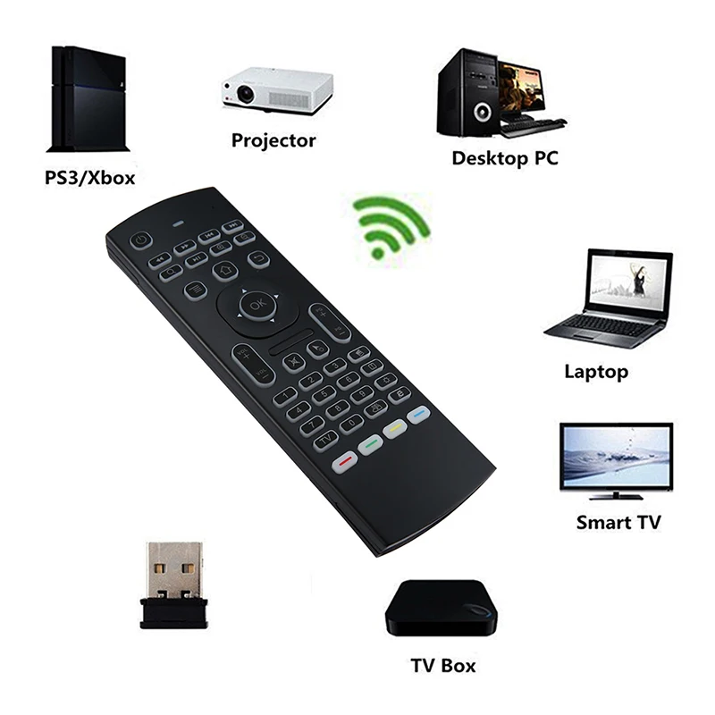 MX3 2 4G мини беспроводная клавиатура инфракрасный пульт дистанционного управления