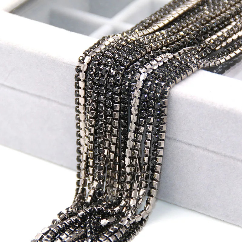 Бесплатная доставка 5 ярдов в упаковке Высококачественная Металлическая черная