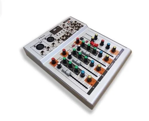 Professional Four-Channel USB PA DJ Mixer with 3-band EQ &amp LED 48V phantom | Электроника