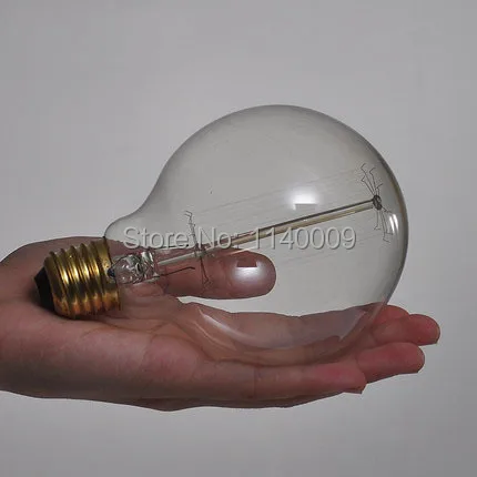 

G125 40/60W E27 220-240V Antique Edison Bulb Vintage Globle American Light Bulb for Retro Decoration Light