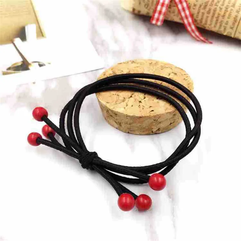10PCS Hot Sale Women Fashion Gift Hair Accessories Elastic Bands Pearl Rubber Band Simple Ropes |
