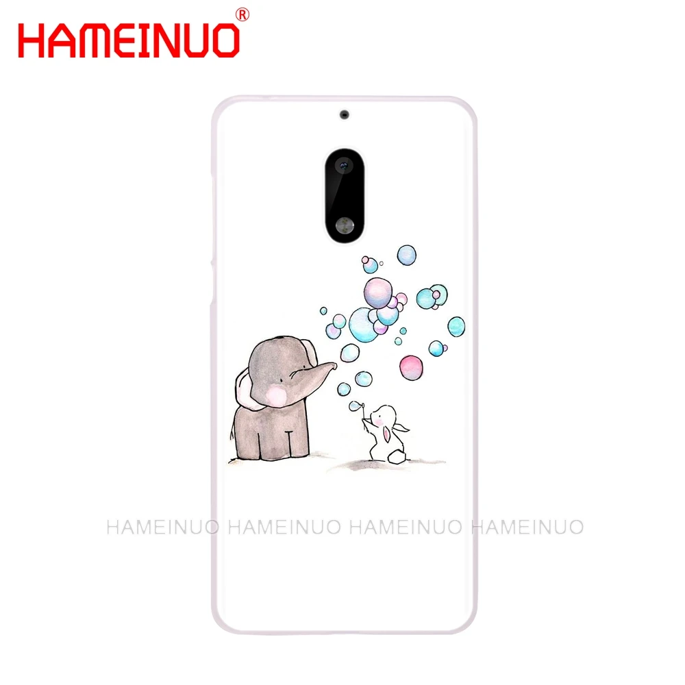 HAMEINUO мультфильм милый слон и Кролик чехол для телефона Nokia 9 8 7 6 5 3 Lumia 640 640XL