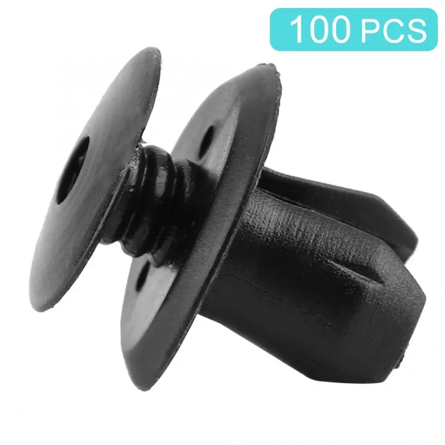 100pcs 10/50/100/200 шт. автомобиль заклепка для багажника, бампера Подкладка Ассорти зажим фиксатор крепления для VW 70186729901C 7H086729901C - Название цвета: 100pcs