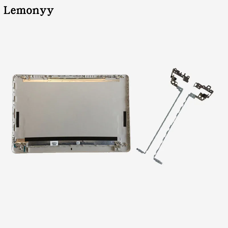 Lcd задняя крышка/lcd передняя рамка/петли крышки для hp NoteBook 15-BS 15-BW 15-BS070WM 924892-001 AP204000101SVT 7J1790 - Цвет: Silver A and Hinges