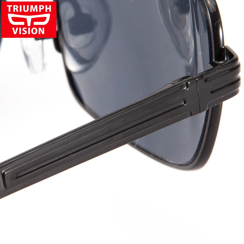 Мужские солнцезащитные очки TRIUMPH VISION квадратные для близорукости по рецепту