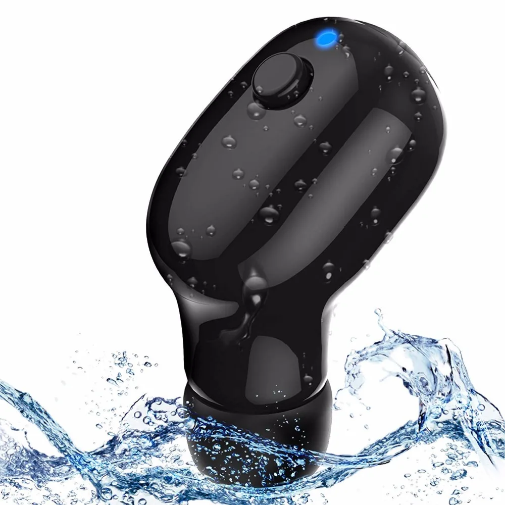 Водонепроницаемые bluetooth-наушники, мини-невидимые беспроводные наушники, плотно прилегающие к уху автомобиля с микрофоном для душа вождения спорта