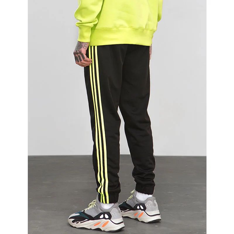 2019 F/W Мужские Женские Модные бегуны черные оранжевые спортивные штаны High Street