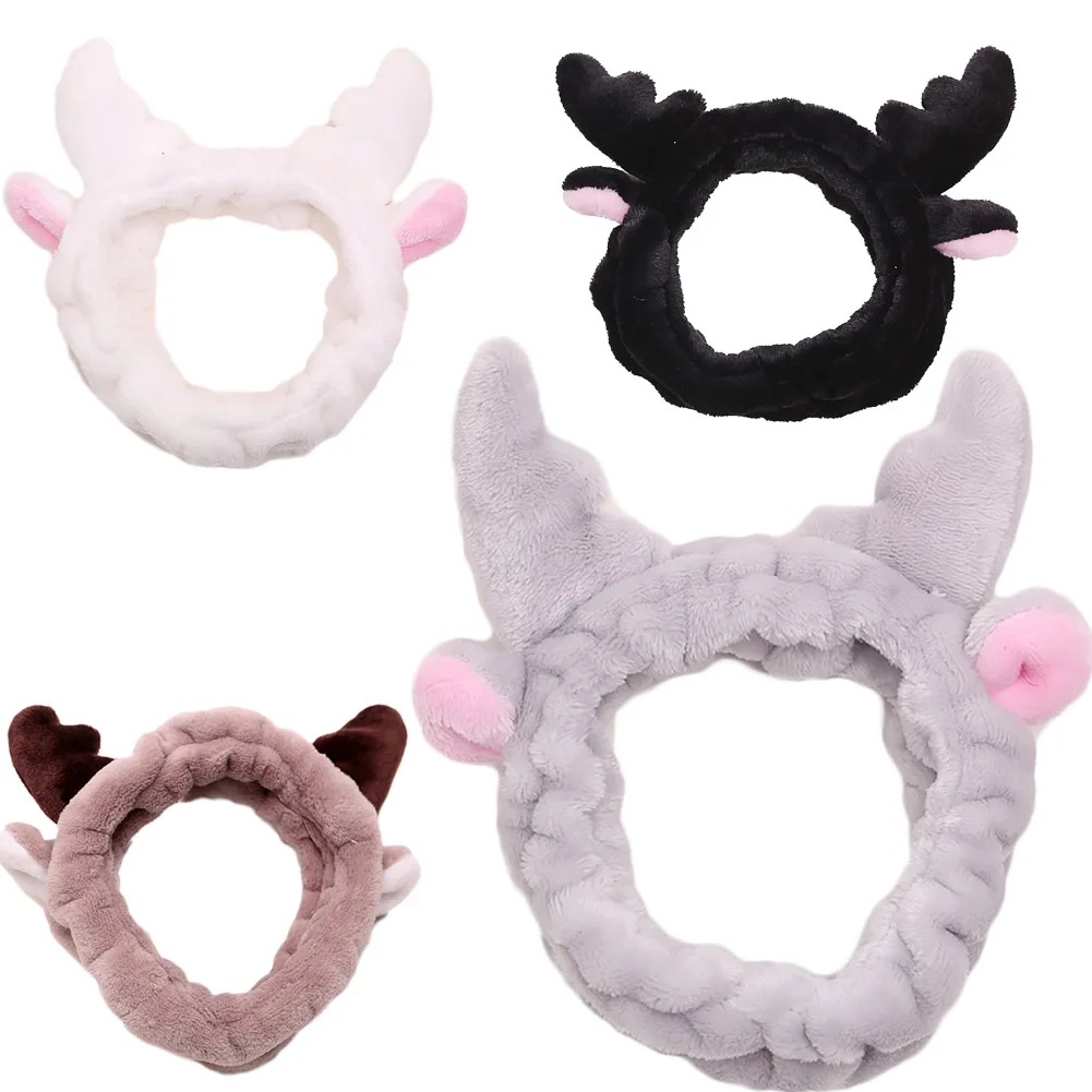 1PC Stylish Cute Ladies Girls Sweet Deer Horn Stretch Hair Band Wrap Headband For Bath Spa Make Up | Украшения и аксессуары