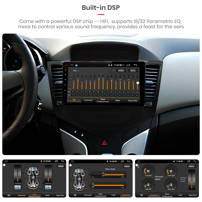 Junsun 4G + 64G CarPlay DSP Android 8 1 автомобильный Радио Мультимедиа Стерео Аудио плеер gps 2 Din